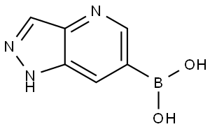 (1H吡唑并[4,3-B]吡啶-6-基)硼酸 结构式