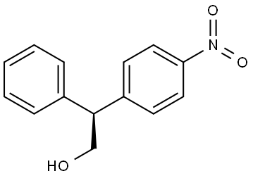 (S)-2-(4-nitrophenyl)-2-phenylethan-1-ol 结构式