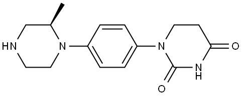 (R)-1-[4-(2-甲基-1-哌嗪基)苯基]二氢嘧啶-2,4(1H,3H)-二酮 结构式