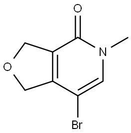 7-溴-5-甲基-3,5-二氢呋喃并[3,4-C]吡啶-4(1H)-酮 结构式