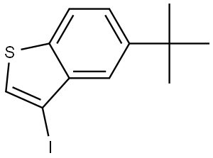 3-碘-5-叔丁基苯并噻吩 结构式