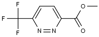 3-Pyridazinecarboxylic acid, 6-(trifluoromethyl)-, methyl ester 结构式