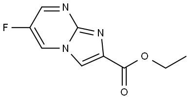 Imidazo[1,2-a]pyrimidine-2-carboxylic acid, 6-fluoro-, ethyl ester 结构式