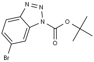 tert-butyl 6-bromo-1H-benzo[d][1,2,3]triazole-1-carboxylate 结构式