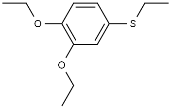 (3,4-diethoxyphenyl)(ethyl)sulfane 结构式