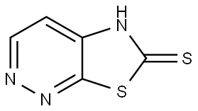 噻唑并[5,4-C]哒嗪-6(5H)-硫酮 结构式