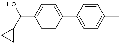 cyclopropyl(4'-methyl-[1,1'-biphenyl]-4-yl)methanol 结构式