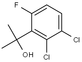 2-(2,3-dichloro-6-fluorophenyl)propan-2-ol 结构式