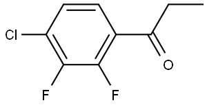 1-(4-chloro-2,3-difluorophenyl)propan-1-one 结构式