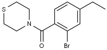 (2-bromo-4-ethylphenyl)(thiomorpholino)methanone 结构式