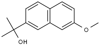 2-(7-methoxynaphthalen-2-yl)propan-2-ol 结构式