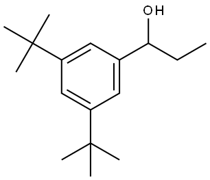 1-(3,5-di-tert-butylphenyl)propan-1-ol 结构式