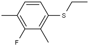 ethyl(3-fluoro-2,4-dimethylphenyl)sulfane 结构式