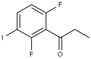 1-(2,6-difluoro-3-iodophenyl)propan-1-one 结构式