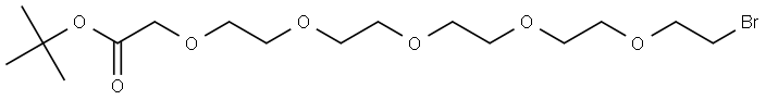 溴-PEG5-乙酸叔丁酯 结构式