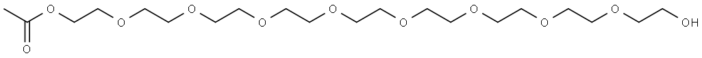 九聚乙二醇-乙酸酯 结构式