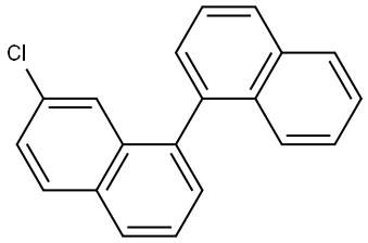 7-氯-1,1'-联萘 结构式