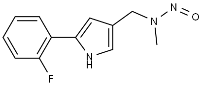 N-((5-(2-氟苯基)-1H-吡咯-3-基)甲基)-N-甲基硝基US 酰胺 结构式