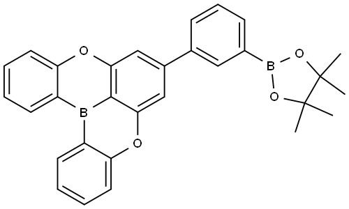 7-(3-(4,4,5,5-TETRAMETHYL-1,3,2-DIOXABOROLAN-2-YL)PHENYL)-5,9-DIOXA-13B-BORANAPHTHO[3,2,1-DE]ANTHRACENE 结构式