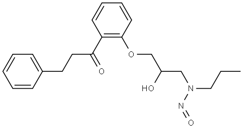 普罗帕酮杂质48 (N-亚硝基普罗帕酮) 结构式