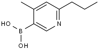 (4-methyl-6-propylpyridin-3-yl)boronic acid 结构式