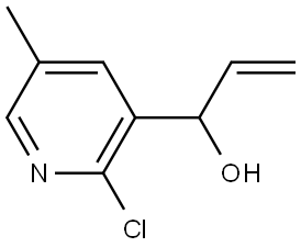 1-(2-chloro-5-methylpyridin-3-yl)prop-2-en-1-ol 结构式