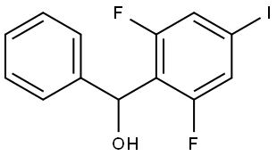 (2,6-difluoro-4-iodophenyl)(phenyl)methanol 结构式