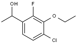 1-(4-chloro-3-ethoxy-2-fluorophenyl)ethanol 结构式