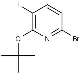 6-bromo-2-(tert-butoxy)-3-iodopyridine 结构式