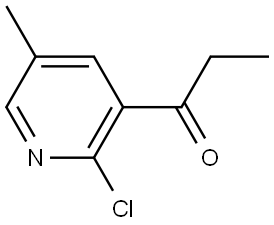 1-(2-chloro-5-methylpyridin-3-yl)propan-1-one 结构式