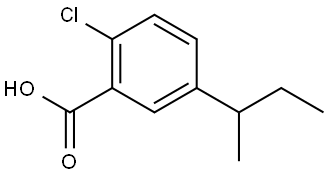 5-(sec-butyl)-2-chlorobenzoic acid 结构式