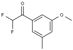 2,2-difluoro-1-(3-methoxy-5-methylphenyl)ethanone 结构式