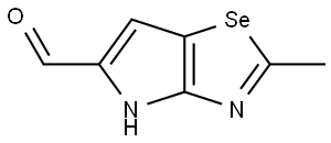 2-甲基-4H-吡咯并[2,3-D][1,3]烯唑-5-甲醛 结构式