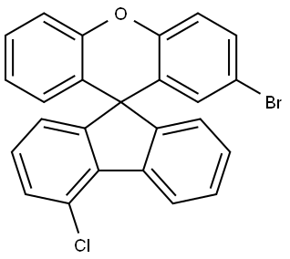 2'-溴-4-氯螺[芴-9,9'-氧杂蒽] 结构式