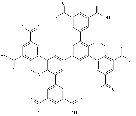 3,3',5,5'-四(3,5-二羧基苯基)-4,4'-联苯二甲醚 结构式