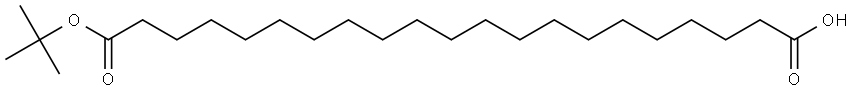 Mono-tert-butyl eicosanedioate 结构式