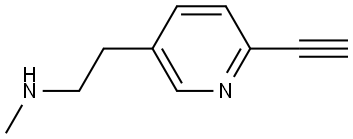 2-(6-乙基吡啶-3-基)-N-甲基乙醇-1-胺 结构式