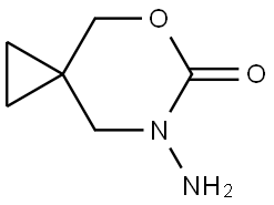 7-氨基-5-氧杂-7-氮杂螺[2.5]辛烷-6-酮 结构式