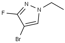 4-bromo-1-ethyl-3-fluoro-1H-pyrazole 结构式