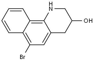 6-bromo-1,2,3,4-tetrahydrobenzo[h]quinolin-3-ol 结构式