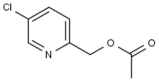 2-Pyridinemethanol, 5-chloro-, 2-acetate 结构式