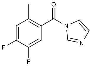 (4,5-Difluoro-2-methylphenyl)-1H-imidazol-1-ylmethanone 结构式