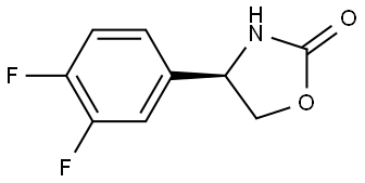 (R)-4-(3,4-difluorophenyl)-1,3-oxazolidin-2-one 结构式
