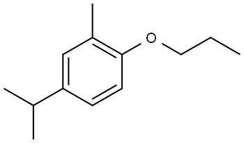 2-Methyl-4-(1-methylethyl)-1-propoxybenzene 结构式