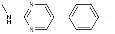 N-Methyl-5-(4-methylphenyl)-2-pyrimidinamine 结构式