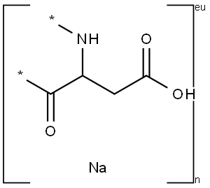 聚-L-天冬氨酸钠盐 结构式