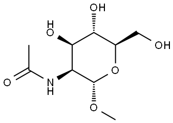 METHYL 2-ACETAMIDO-2-DEOXY-Α-D-MANNOPYRANOSIDE 结构式