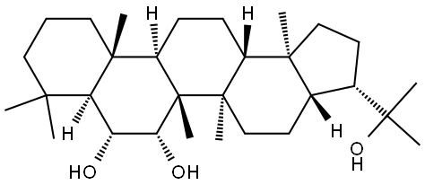 A'-Neogammacerane-6α,7α,22-triol (8CI) 结构式