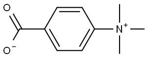 4-(三甲基铵基)苯甲酸内盐 结构式