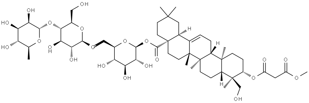 卵叶银莲花苷C 结构式